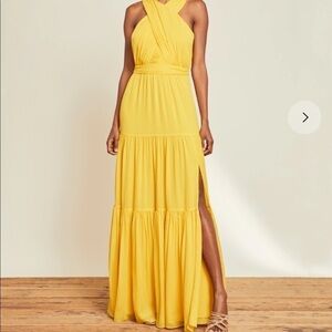 Veronica Beard Yellow Maxi Dress